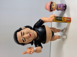 大きい☆富士通 乾電池☆長州小力☆当選品☆ソフビ人形 箱２６．０ｃｍ 当時物 企業物 非売品 現状【RT0410】