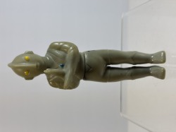 珍☆ブルマァク☆グレー色☆ウルトラマン☆ソフビ人形 １２．０ｃｍ  放映当時物 版権有 現状【RT0482】