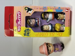 Dr.スランプ アラレちゃん☆5体セット☆箱付☆YUTAKA☆ソフビ人形 箱２１．５ｃｍ 1998 当時物 版権有 現状  【RT0495】