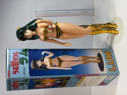 箱付☆特大☆ツクダ☆うる星やつら☆ラムちゃん☆ソフビ人形 高さ ４０．５ｃｍ ２９０ｇ 当時物 版権有 現状 【RT0516】