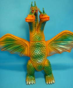 キングギドラ ソフビ人形 東宝 バンダイ ブルマァク 1992年当時  