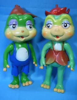 2体セット☆かわいい！ケロッコデメタン＆ラナタン ソフビ人形 アニメ  