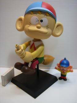 怪物くん 首ふり ソフビ人形 大 23．0cm 版権有 アニメ 藤子 現状