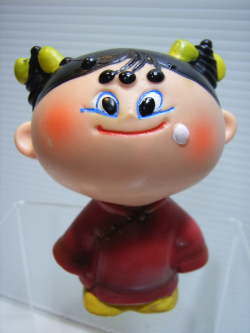 【昭和レトロ 希少】銀座アスター アスターちゃん ソフビ人形 チャイナ服 銀座アスター アスターちゃん ソフビ チャイナ服 昭和レトロ 銀座