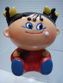 美品☆銀座アスター アスターちゃん ソフビ人形 7.2cm マグネット付き