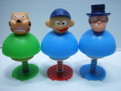 怪物くん バネ ソフビ人形 オオカミ男・ドラキュラ 10．2cm 3体