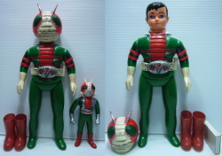 バンダイ 仮面ライダーV3 ソフビ人形 28．3cm スタンダード 当時 