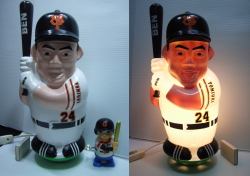 大型☆BEN☆巨人軍 中畑清☆人形 34．3cm 1000g 当時物 タレント 