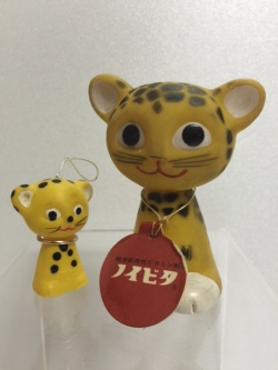 ノイビタ レオポン ソフビ人形 8．5cm 当時物 タグ付 企業物