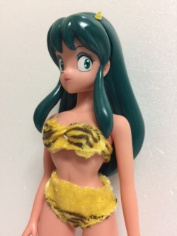 うる星やつら　ラムちゃん ソフビ人形 大 ２５．３ｃｍ 当時物 版権有 マーミット 現状 【TO4260】