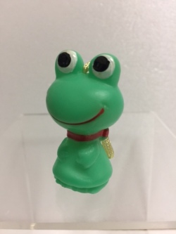 珍色☆コルゲンコーワ ケロちゃん エメラルドグリーン色 ソフビ人形 5