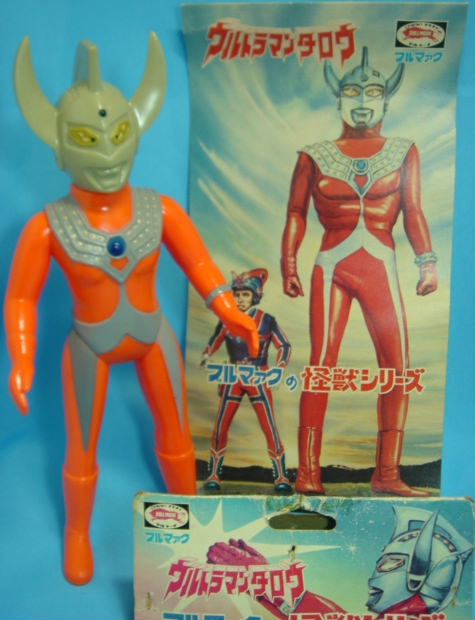 ウルトラマンタロウ ソフビ人形 ブルマァク 当時の台紙付き 【TO1206】