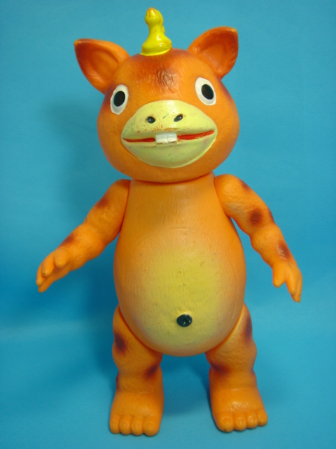 快獣 怪獣 ブースカ ソフビ人形 オレンジ色 マルサン スタンダード １９６７年当時 To1232