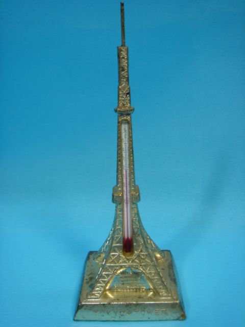 東京タワー 置物 温度計付き 14．0cm 当時物 現状 詳細不明
