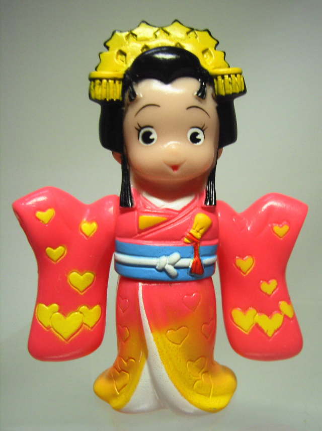 バンダイ あんみつ姫 ソフビ人形 8．5cm 当時物 現状 倉金章介 