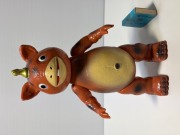 イヌクマ☆快獣ブースカ☆ソフビ人形 ２１．３ｃｍ JAPAN 当時 版権有 円谷プロ 現状 【RT0239】