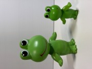 ２体セット☆大きい☆コルゲンコーワ☆ケロちゃん☆ソフビ人形 １６．２ｃｍ 当時物 企業物 非売品 現状【RT0307】