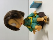 あんそにい☆ゲゲゲの鬼太郎☆下駄蹴り☆首ふり☆ソフビ人形 １５．０ｃｍ 当時物 版権有 現状 動作確認済 【RT0315】