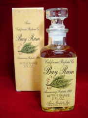 ガラス製薬品瓶の形　Bay Rum パフュームローションボトル/香水ビン　1981年　オールドAVON/エイボン　【SA0177】