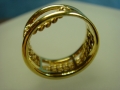 １８金チェーンリング　【サイズ】１０号 　【JU0176】
