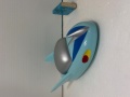 開封品☆袋・タグ付☆流星号☆水色☆スーパージェッター☆ソフビ人形 長さ１８．０ｃｍ アニメ 版権有 JAPAN 現状【RT0036】