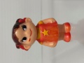 不二家☆星ペコ☆ペコちゃん☆ソフビ人形 ５．４ｃｍ 当時物 企業物 非売品 現状【RT0066】