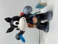 昭和レトロ☆１９６９年☆マルサン☆のらくろ☆伍長☆双眼鏡☆ソフビ人形 １８．０ｃｍ 当時物 アニメ 版権有 現状 【RT0143】