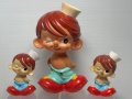 1962年☆大型サイズ☆カウンター・店頭用☆ヤシカカメラ☆ヤシカのヤッちゃん☆ソフビ人形☆赤色 ２０．０ｃｍ １２０ｇ 当時物 企業物 非売品 現状 【RT0159】