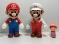 大きい☆２体セット☆赤・白☆任天堂☆スーパーマリオ☆ソフビ人形 ２１．５ｃｍ 版権有 現状【RT0184】