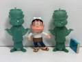 ３体セット☆ア太郎の父親・ア太郎☆もーれつア太郎☆ソフビ人形 １６．２ｃｍ 版権有 フジオプロ アニメ 現状【RT0187】　