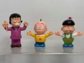 ３体セット☆昭和レトロ☆トミー☆おそ松くん☆チビ太.・イヤミ.・ハタ坊☆ソフビ人形 ９．５ｃｍ 当時物 版権有 アニメ 当時物 現状 【RT0188】　