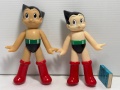 ２体セット☆ビリケン☆鉄腕アトム☆ソフビ人形 １９．０ｃｍ １７．８ｃｍ アニメ 当時物 版権有 現状【RT0189】