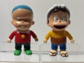 ２体セット昭和レトロ☆バンダイ☆ア太郎・デコッ八☆もーれつア太郎☆ソフビ人形 １１．５ｃｍ 当時物 版権有 現状【RT0199】