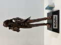 大きい☆あしたのジョー☆フィギュア☆ブロンズ色☆人形  ２８．０ｃｍ ３４０ｇ 版権有 現状【RT0460】