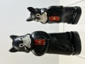 ２体セット☆のらくろ☆一等兵☆人形☆貯金箱 大１４．３ｃｍ 小 １０．５ ｃｍ 当時物 アニメ 版権有 現状【RT0475】