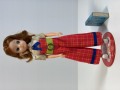 昭和レトロ☆2代目？タカラ☆リカちゃん☆人形☆マグネットシューズ・プレート付☆２０．５cm 当時物 現状【RT0517】