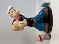 大きい☆ポパイ☆ソフビ人形☆貯金箱 大 ２６．０ｃｍ 昭和レトロ 版権有 現状 【RT0556】