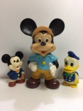 稀少 ミッキーマウス オールドミッキー ソフビ人形 2体セット 当時物 稀少 ミッキーマウス オールドミッキー ソフビ人形 2体セット