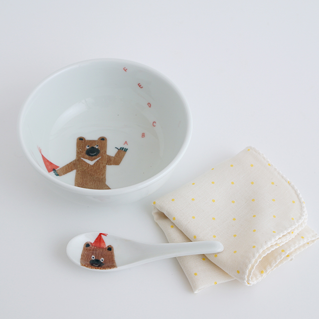 波佐見焼　陶房青　AO SHOP　吉村陶苑　こどもうつわ　こども食器　Mpots　ギフト　ギフトセット　ガーゼ