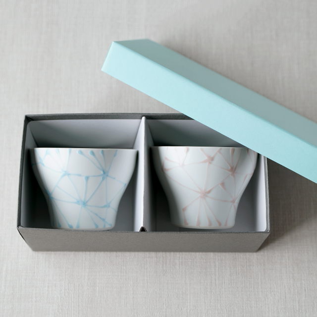 陶房青　Ao　波佐見焼　吉村陶苑　AOSHOP　ブライダル　ギフト　引き出物　麻の葉　プレート　丸皿　カップ　新仙茶