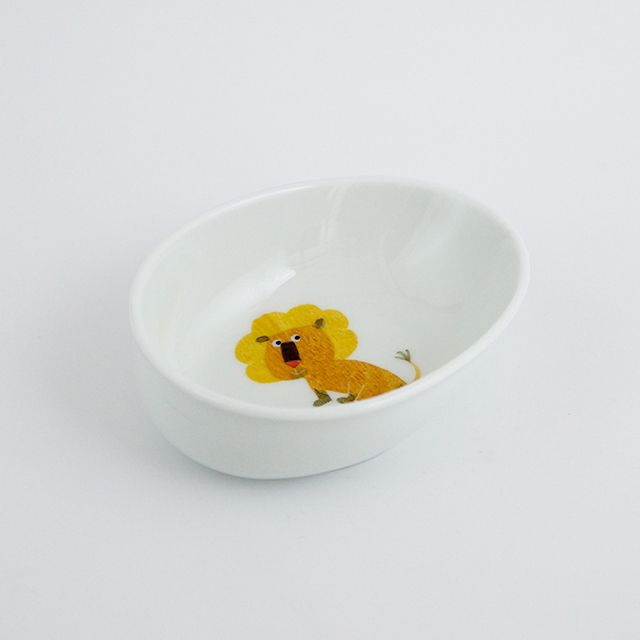 波佐見焼　陶房青　和食器　器　うつわ　鉢　ボウル　子ども食器　こども　子供　M.Pots　ライオン