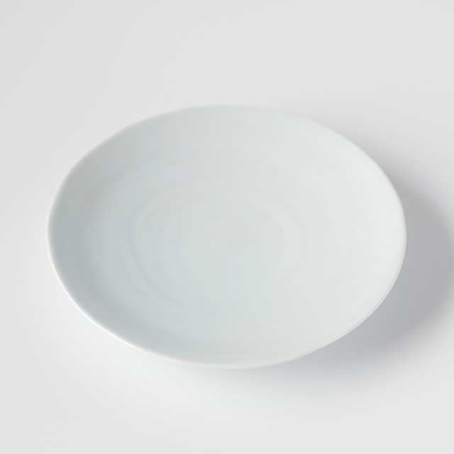 波佐見焼 陶房青 窯元 白い丸皿、白亜7寸皿【陶房青 AO SHOP】