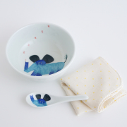 波佐見焼　陶房青　AO SHOP　吉村陶苑　こどもうつわ　こども食器　Mpots　ギフト　ギフトセット　ガーゼ