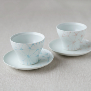 陶房青　Ao　波佐見焼　吉村陶苑　AOSHOP　ブライダル　ギフト　引き出物　麻の葉　カップ　新仙茶　ペア