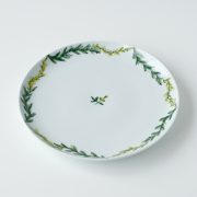 波佐見焼　陶房青　和食器　吉村陶苑　Ao AOSHOP 　ボタニカル　北欧　ナチュラル　丸皿　プレート　取皿　パン皿