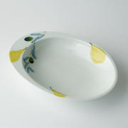 波佐見焼 和食器 うつわ 器 うつわ好き 　陶房青　カレー皿　楕円皿　パスタ皿　皿　プレート