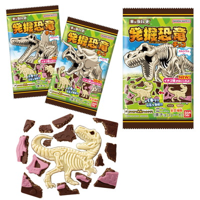 キャラパキ 発掘恐竜チョコ １４入