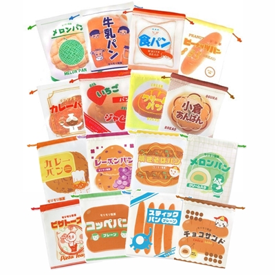 レトロ菓子パン巾着袋 駄菓子詰め合わせ １個