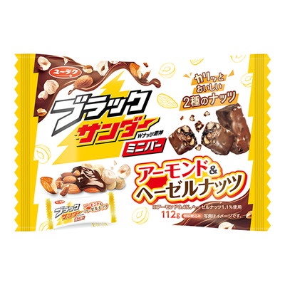 ブラックサンダーミニバー アーモンド&ヘーゼルナッツ １袋
