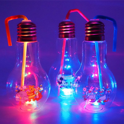 ディズニー光るピカピカ電球ボトル500ml ６入